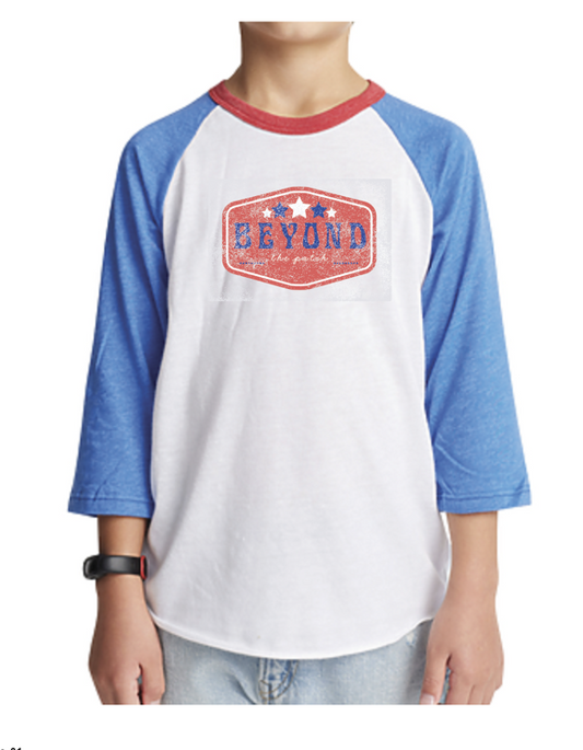 BTP Youth Americana Raglan Baseball Shirt